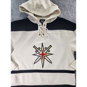 47 Brand Cream and Black Men's Hoodie